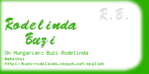 rodelinda buzi business card